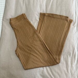 Ribbed Tan Pants
